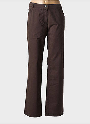 Jeans coupe droite stretch taille normale marron BETTY BARCLAY femme