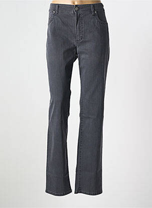 Jeans coupe slim stretch taille normale gris ANNA MONTANA femme