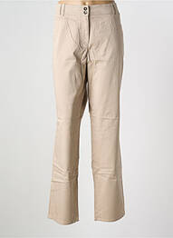 Pantalon slim tissage popeline taille normale beige GERRY WEBER femme