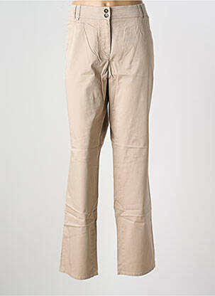 Pantalon slim tissage popeline taille normale beige GERRY WEBER femme