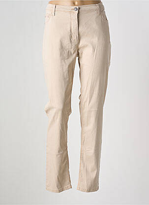 Pantalon slim tissage popeline taille normale beige BETTY BARCLAY femme