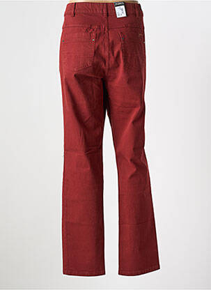 Jeans coupe slim stretch taille normale rouge ZERRES femme