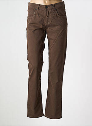 Jeans coupe slim stretch taille normale marron ANGELS femme