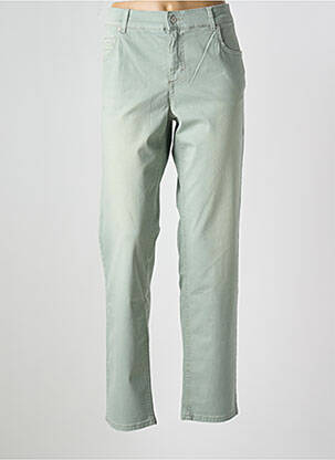 Jeans coupe slim stretch taille normale vert clair ANGELS femme