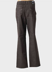 Jeans coupe slim marron ZAFFIRI pour femme seconde vue