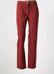 Jeans coupe slim rouge ZERRES pour femme seconde vue