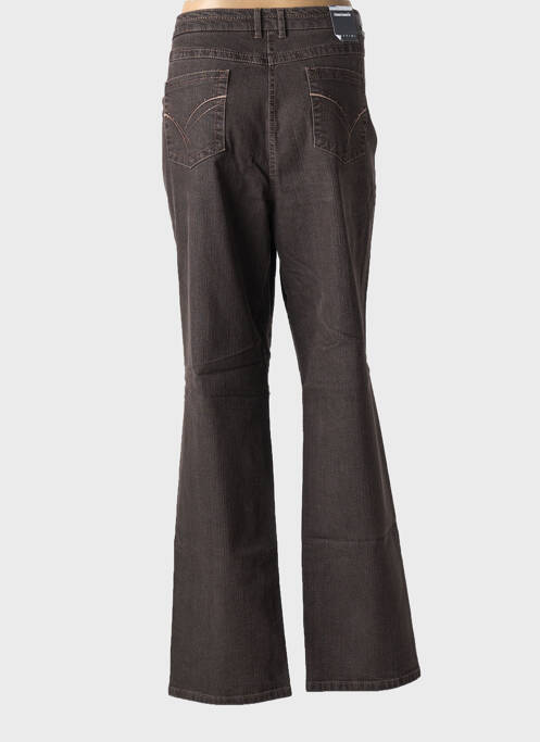 Jeans coupe slim marron ZAFFIRI pour femme