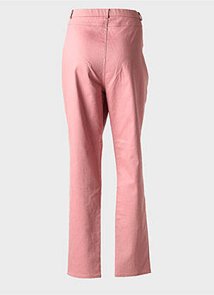 Pantalon slim taille élastique taille normale rose GEVANA femme