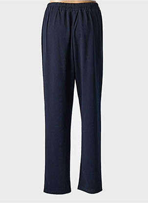 Pantalon droit taille élastique taille normale bleu GEVANA femme