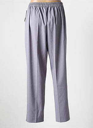 Pantalon droit taille élastique taille normale gris GEVANA femme