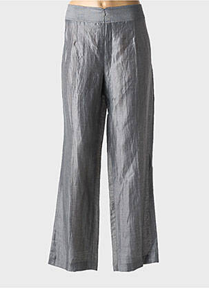 Pantalon droit taille à pinces taille normale gris PLAIT-IL ? femme