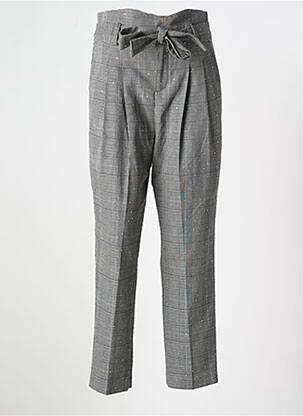 Pantalon droit coupe carotte taille normale gris LIU JO femme