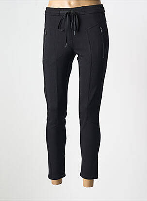Pantalon 7/8 stretch taille normale noir ZERRES femme