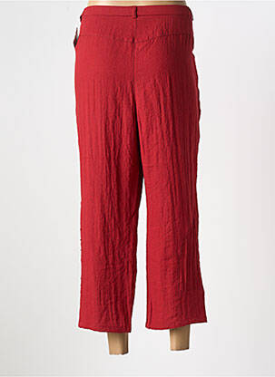 Pantacourt coupe droite taille normale rouge PAUPORTÉ femme