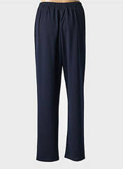 Pantalon droit bleu GEVANA pour femme seconde vue