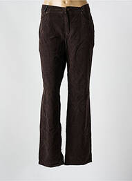 Pantalon droit stretch taille normale marron LIMITED EDITION femme