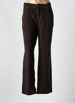 Pantalon droit stretch taille normale marron LIMITED EDITION femme