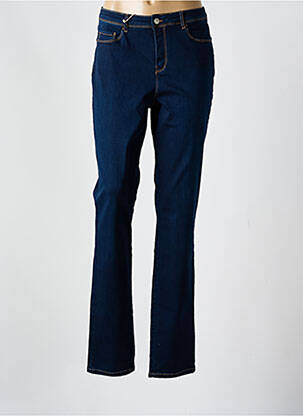 Jeans coupe slim tissage brut taille normale bleu KANOPE femme