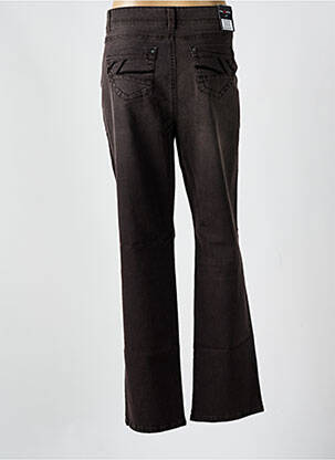 Jeans coupe slim stretch taille normale marron ANNA MONTANA femme