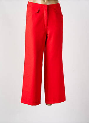 Pantalon 7/8 taille élastique taille normale rouge BETTY BARCLAY femme