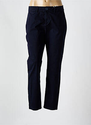Pantalon chino tissage popeline taille normale bleu S.OLIVER femme