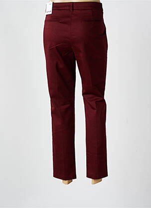 Pantalon 7/8 taille à pinces taille basse rouge TAIFUN femme