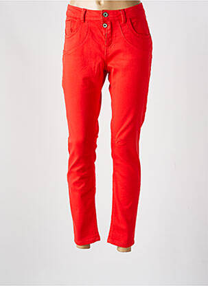 Jeans coupe slim stretch taille normale orange STREET ONE femme