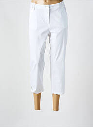 Pantacourt tissage popeline taille normale blanc AGATHE & LOUISE femme