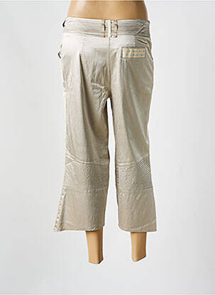 Pantacourt coupe droite taille normale beige MY WAY femme