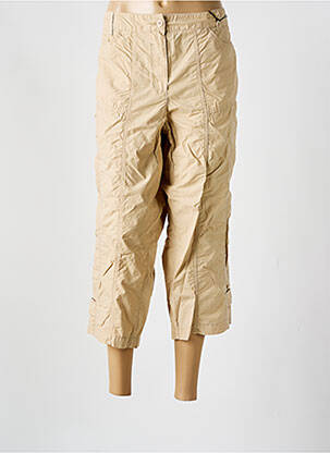 Pantacourt coupe droite taille normale beige STEHMANN femme