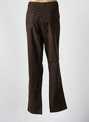 Jeans coupe slim marron PERSONA pour femme seconde vue