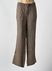 Pantalon droit marron ANNA MONTANA pour femme seconde vue