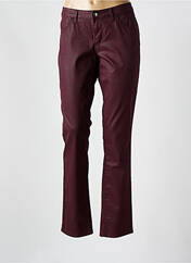 Pantalon slim rouge KANOPE pour femme seconde vue