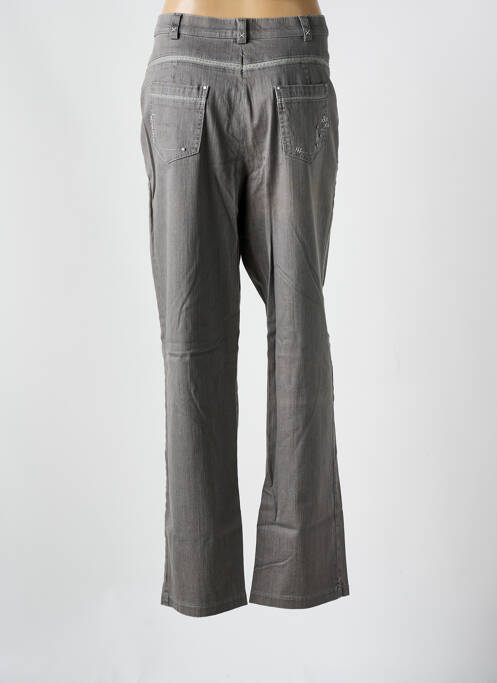 Jeans coupe slim gris CHRISTINE LAURE pour femme