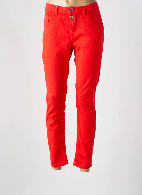 Jeans coupe slim orange STREET ONE pour femme