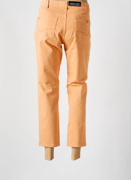 Jeans coupe slim orange ZERRES pour femme