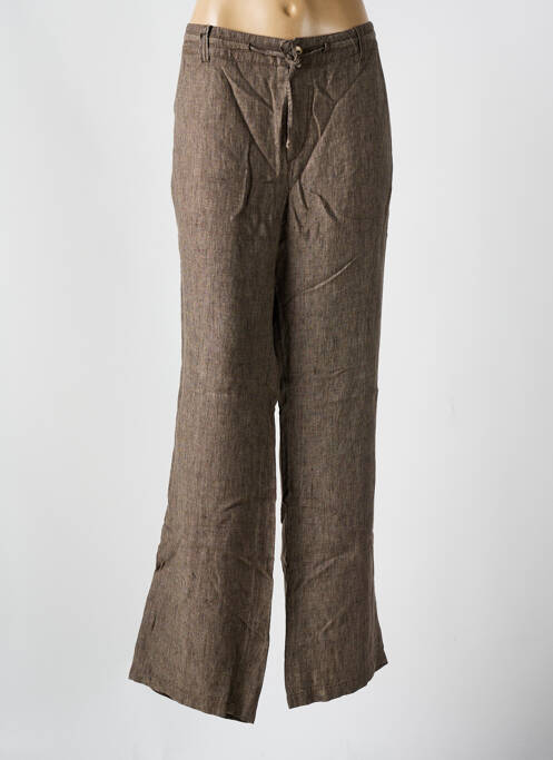 Pantalon droit marron ANNA MONTANA pour femme