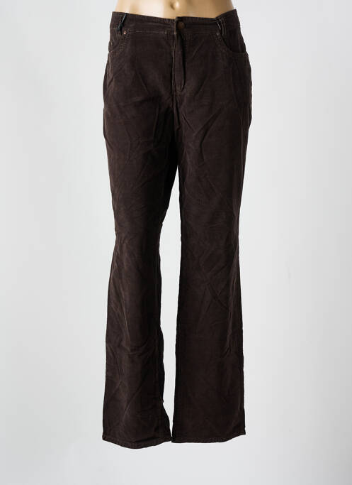 Pantalon droit marron LIMITED EDITION pour femme