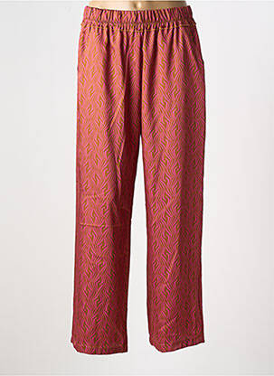 Pantalon droit taille élastique orange MARELLA femme
