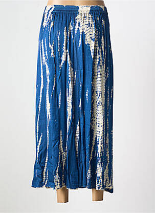 Jupe longue imprimé fantaisie bleu BELLA JONES femme