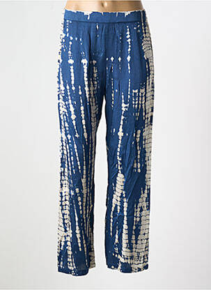 Pantalon droit taille élastique taille normale bleu BELLA JONES femme