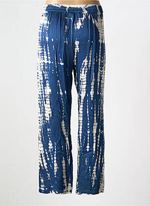 Pantalon droit taille élastique taille normale bleu BELLA JONES femme