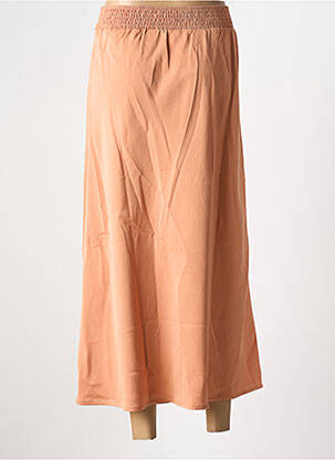 Jupe longue coupe droite orange ANGE femme