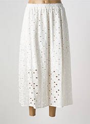 Jupe longue blanc JANE WOOD pour femme seconde vue