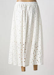 Jupe longue blanc JANE WOOD pour femme seconde vue