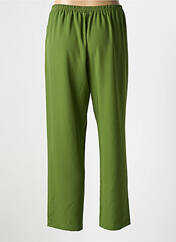 Pantalon droit vert KAKIE pour femme seconde vue