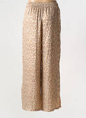 Pantalon large beige CC FASHION pour femme seconde vue