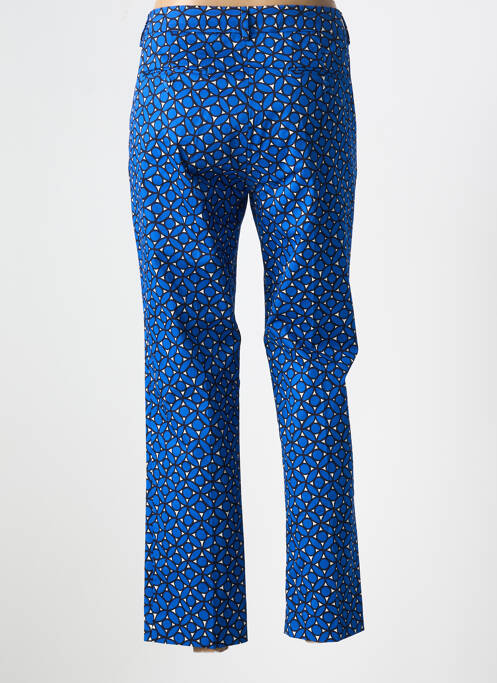 Pantalon chino tissage popeline taille normale bleu MAX MARA femme