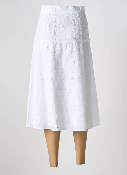 Jupe mi-longue blanc MARELLA pour femme