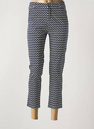 Pantalon 7/8 stretch taille normale bleu I.QUING femme